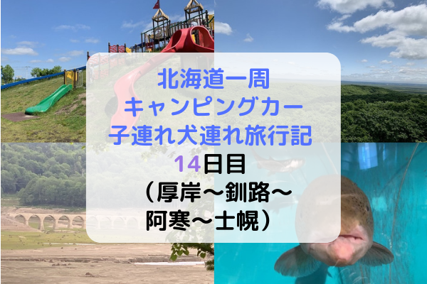 北海道一周キャンピングカー旅行14日目 釧路湿原展望台 阿寒丹頂の里 タウシュベツ川橋梁 糠平源泉郷 まいにちrainbow